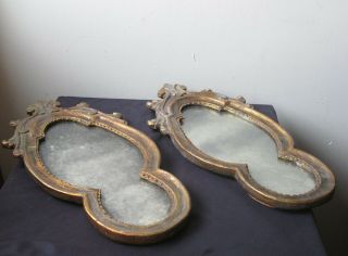 Antique 18th Century 1700 ' s gold gilt wood ornate ITALIAN wood mirrors 7
