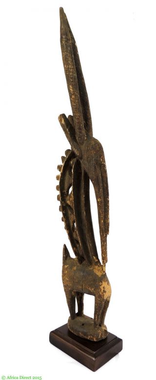 Bamana Chi Wara Antelope Headcrest Mali African Art 28 Inch Was $790.  00