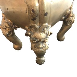 Chinese 18th/19th Century Bronze Censer With Foo Dog 4