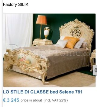 Italian Romeo And Juliet Silik Twin Bed Italy