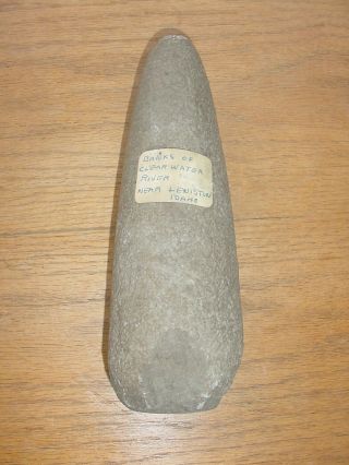 OLD NATIVE AMERICAN INDIAN STONE PESTLE ARTIFACT CLEARWATER RIVER IDAHO 4