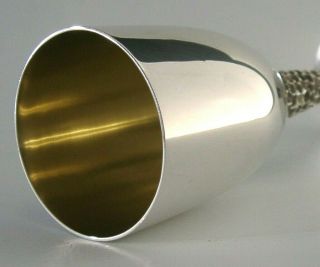 Rare Modernist Grant Macdonald Solid Silver Goblet London 1976 227g Designer