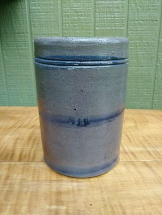 Antique Pennsylvania 6 " Stovepipe Stoneware Canning Jar