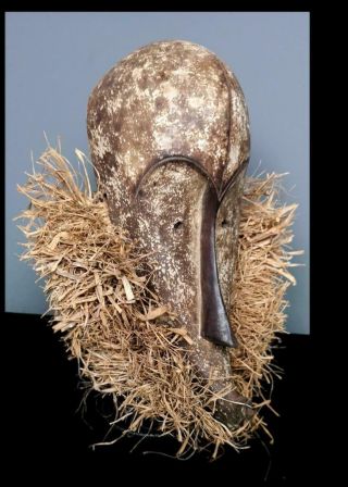 Old Tribal Fang Ngil Raffia Mask - Gabon 2