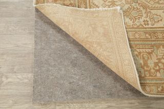 Distressed Traditional Oriental Wool Area Rug Geometric Hand - Knotted 9x12 Carpet 10