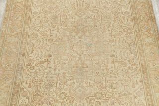 Distressed Traditional Oriental Wool Area Rug Geometric Hand - Knotted 9x12 Carpet 5