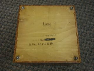 Vintage LANE Mid Century Walnut CHESS Board Storage Cube OTTOMAN Seat End TABLE 7
