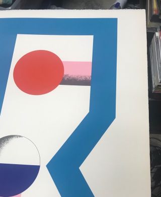 KUMI SUGAI 1970 Art Lithograph 26”x20” Signed 42/100 Japan 6