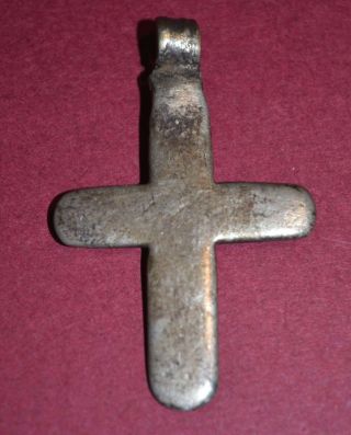 Small Antique Ethiopian Orthodox Christian Cross Silver Pendant Ethiopia Africa 2
