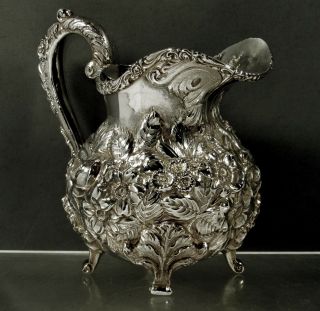 Schofield Sterling Pitcher C1940 Hand Decorated