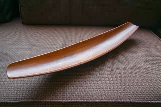 Vintage 24” Dansk Denmark Ihq Staved Teak Canoe Bowl Jens Quistgaard
