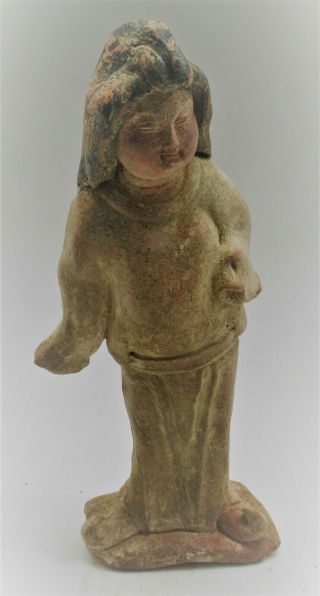 Ancient Chinese Ceramic House God Idol Tang Dynasty Extremely Rare