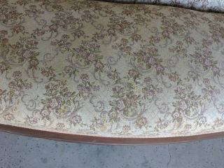 Rare Vintage Rococo Shabby Chic Sofa Victorian Style Pink Dusty Rose 5