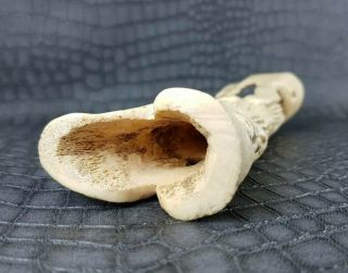 A Old Bovine Bone Janus Figure Lega Tribe Drc 8