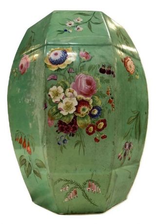 Rare Antique 19thc French Victorian Chinoiserie Ceramic Handpainted Garden Stool