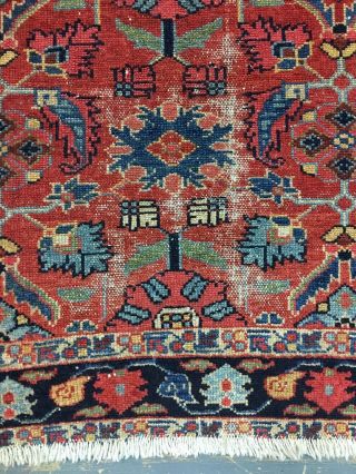 Wonderful Handmade Old Antique Karaja Small Rug 4x2.  7 Ft 8