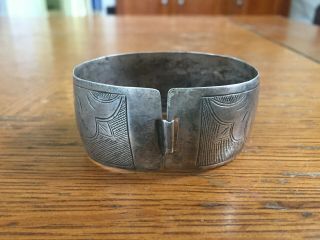 Antique Northwest Coast Native Silver Potlatch Bracelet Tlingit Haida 1880 - 1900 7