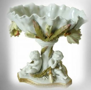 Moore Brothers Type Porcelain Compote