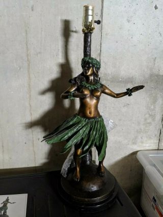 Bronze Hula Lamp Sculpture By Charles Moore