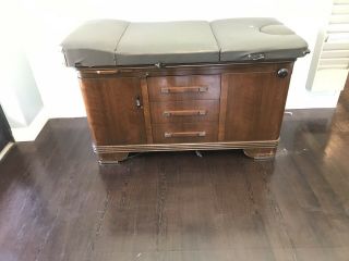 Vintage Hamilton Medical Examination Table And Cabinets Complete Matching Set.
