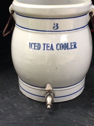 Red Wing 3 Gallon “ice Tea” Cooler Very Rare Exceptional