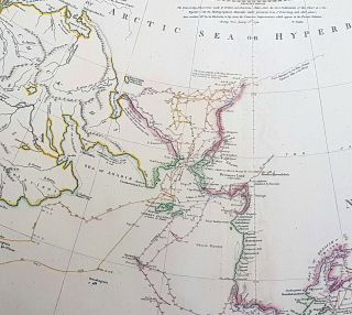 1794 W.  Faden Large Rare Antique Map NW America.  Alaska,  Canada,  Bering Straits 2