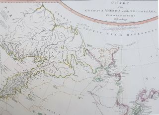 1794 W.  Faden Large Rare Antique Map NW America.  Alaska,  Canada,  Bering Straits 4