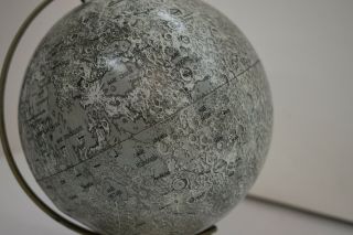 The Moon Globe Replogle Meredith Corp 6” Model Vintage Apollo Landing Sites 3
