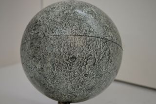 The Moon Globe Replogle Meredith Corp 6” Model Vintage Apollo Landing Sites 4