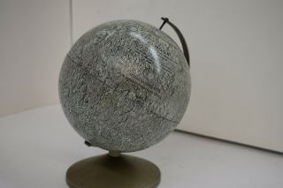 The Moon Globe Replogle Meredith Corp 6” Model Vintage Apollo Landing Sites 5