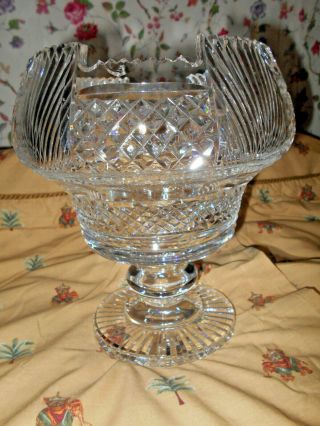 Rare Waterford Crystal Footed Centerpiece Bowl Prestige Coll.  Jumbo Size Lovely 10