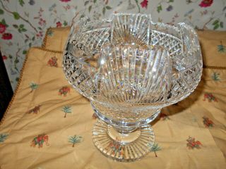 Rare Waterford Crystal Footed Centerpiece Bowl Prestige Coll.  Jumbo Size Lovely 2