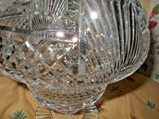 Rare Waterford Crystal Footed Centerpiece Bowl Prestige Coll.  Jumbo Size Lovely 8
