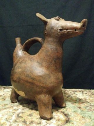 Large pre columbian mayan pottery authentic. 10