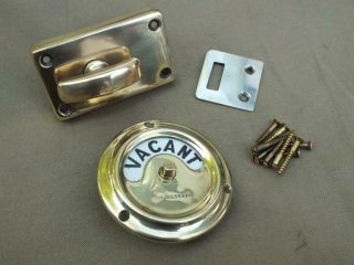 Quality Vintage Brass Toilet Door Lock Vacant Engaged Order