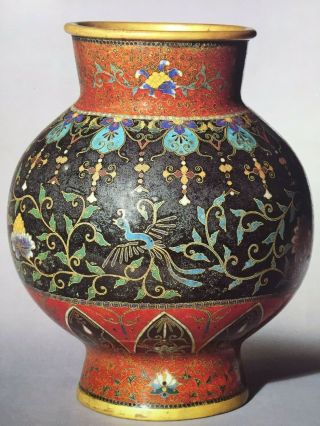 19th C Japanese cloisonne enamel vase brush pot Namikawa Yasuyuki (attributed) 11