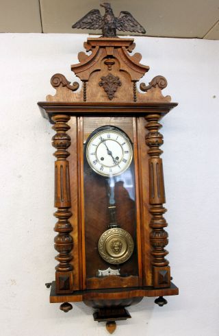 Antique Wall Clock Vienna Regulator 19th century Cimes Clock RSM 5
