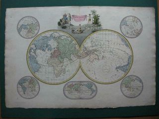 1812 - Lapie - Decorative World Map