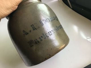 Vintage Donaghho Stonewere Pottery Jar Jug - Parkersburg West Virginia 2