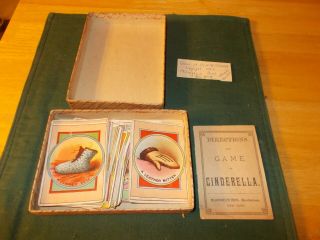 CINDERELLA HUNT THE SLIPPER GAME DATED 1887 BY MCLOUGHLIN BROTHERS CARD GAME 5