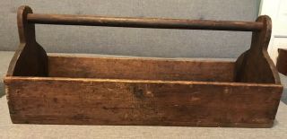 Antique Wooden Carpenters Box Tool Box Rustic Tool Box Primitive Collectible