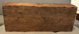 Antique Wooden Carpenters Box Tool Box Rustic Tool Box Primitive Collectible 6