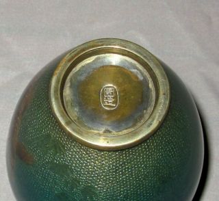 VERY RARE OGASAWARA SHUZO Signed Meiji Japanese Ginbari Cloisonne Vase 8