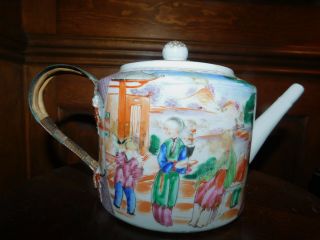 Antique 18th Century Chinese Export Porcelain Teapot