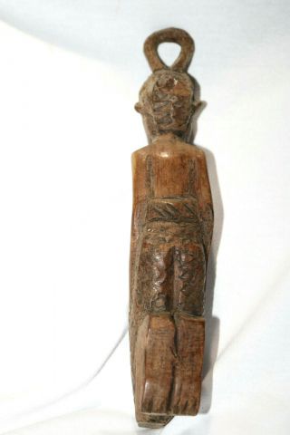 Vintage Old Elderly AFRICAN Tribal Figure carved solid wood african statue 5