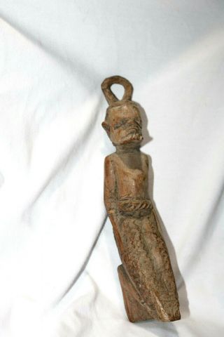 Vintage Old Elderly AFRICAN Tribal Figure carved solid wood african statue 6