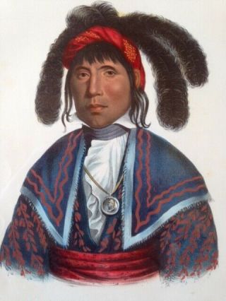 Micanopy,  A Seminole Chief Print By J.  T.  Bowen Of Phila.