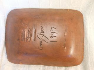 Greg Shooner Redware Pottery Slip Decorated Tray Platter 1997 2