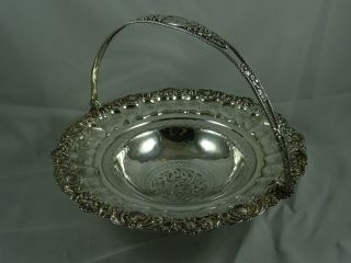 Large,  George Iv Solid Silver Fruit Basket,  1823,  864gm