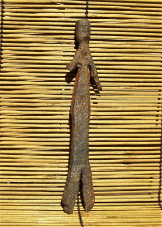 African Moba Iron Figure From Togo 6 3/4 " Tall Was $135